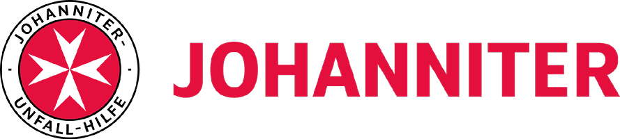 Logo der Johanniter-Unfall-Hilfe mit einem roten Stern und dem Schriftzug "JOHANNITER".