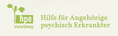 Logo der HPE Vorarlberg: Unterstützung für Angehörige psychisch Erkrankter.