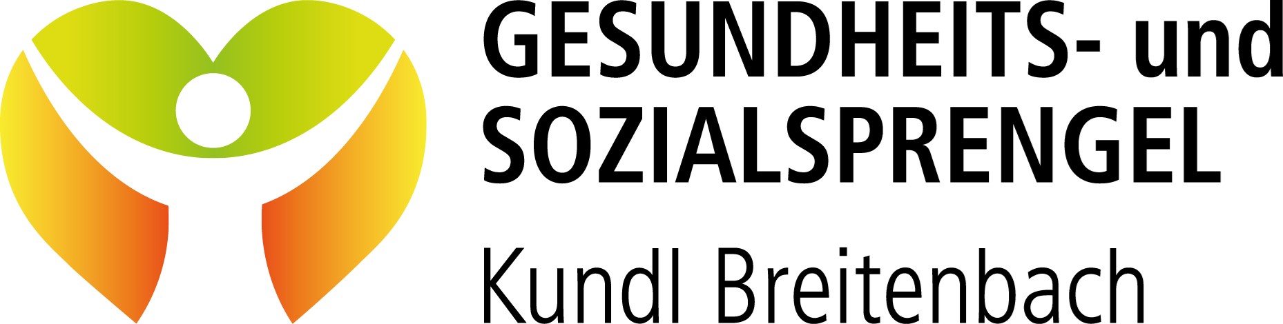 Logo des Gesundheits- und Sozialsprengels Kundl Breitenbach mit stilisierten Menschen in einem Herzsymbol.