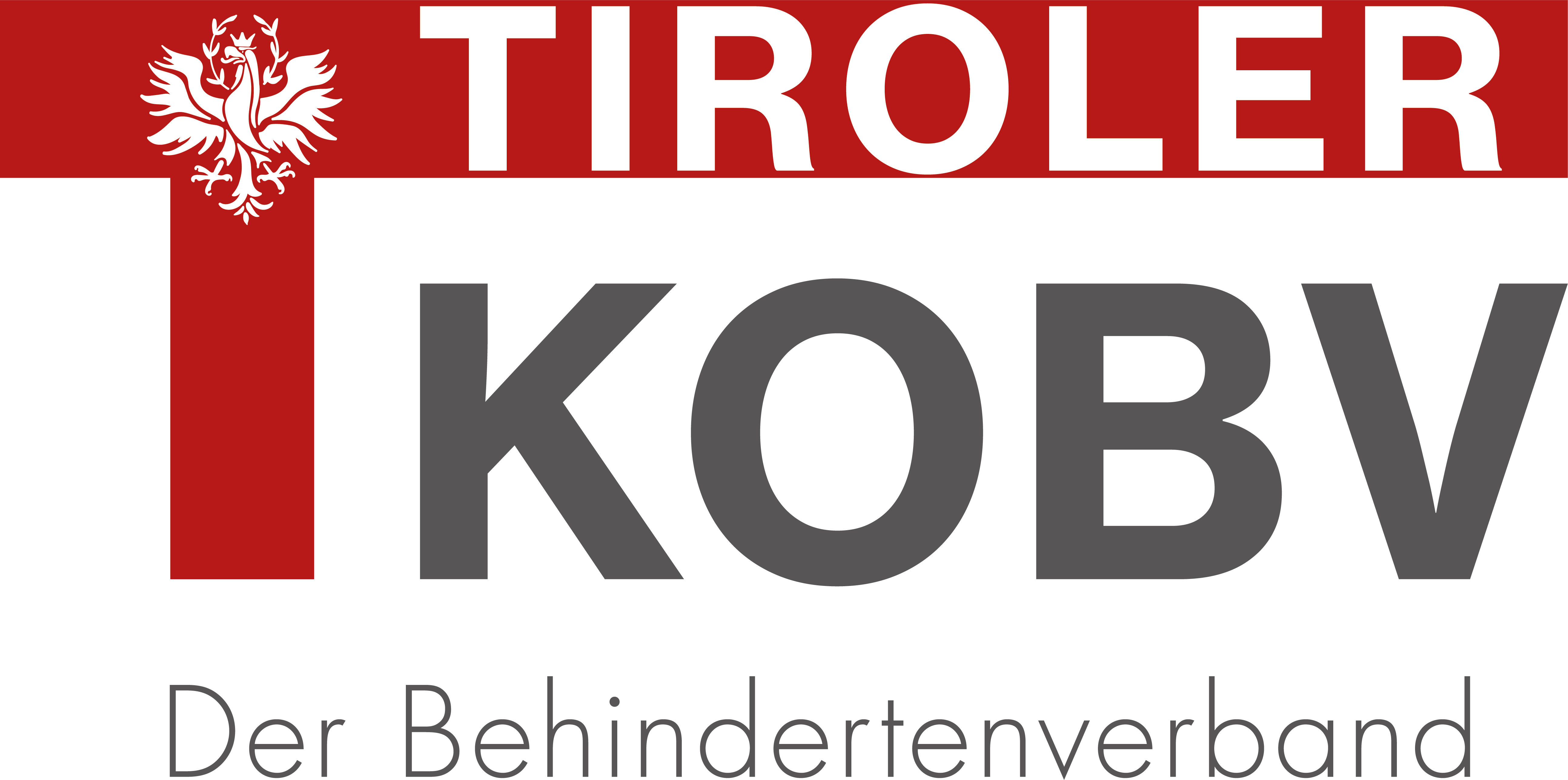 Logo des Tiroler KOBV, der sich für Menschen mit Behinderungen engagiert. TKOBV