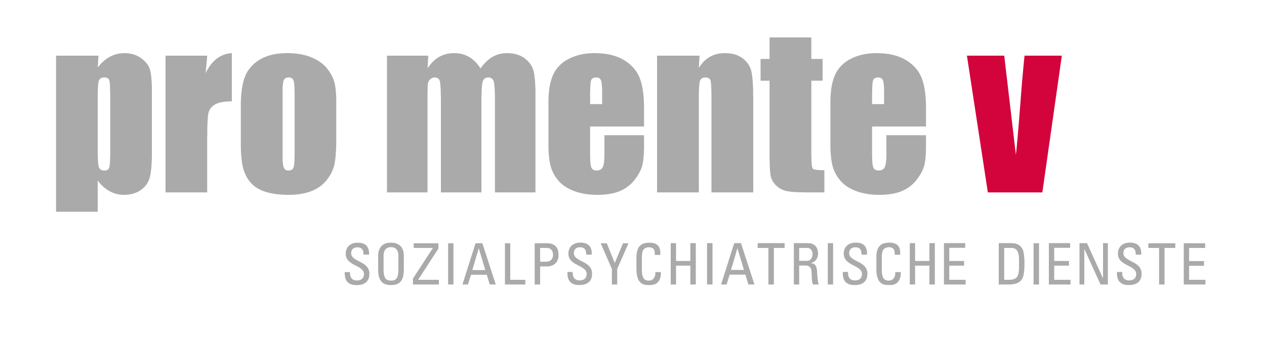 Logo von pro mente V, einem Anbieter sozialpsychiatrischer Dienste.