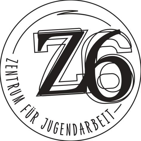 Logo des Zentrums für Jugendarbeit mit stilisierten Ziffern und dem Schriftzug in einem runden Design.