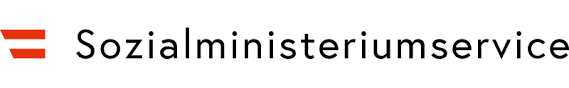 "Logo of the Social Ministry Service with a red bar and stylized lettering."